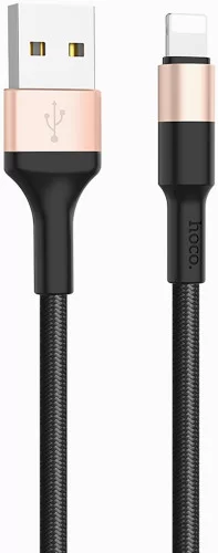 

Кабель Lightning 8-pin-USB, 3A, 1м, золотистый HOCO RA3 (УТ000022074), RA3