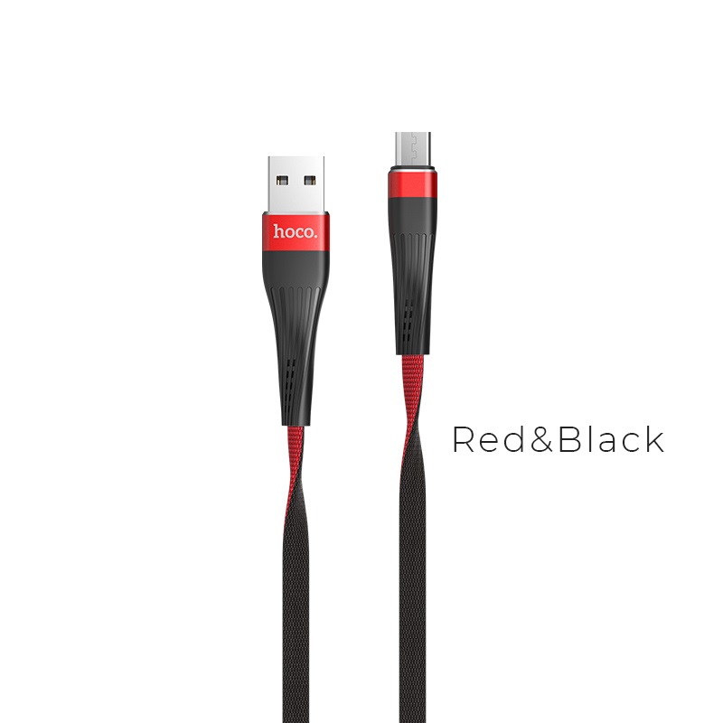 

Кабель Micro USB 2.0(Bm)-USB 2.0(Am), плоский, 2.4A, 1.2м, черный HOCO U39 (УТ-00000073), U39