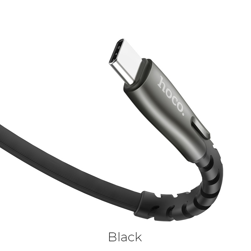 

Кабель USB Type-C(m)-USB 2.0(Am), 2.4A, 1.2м, черный HOCO Core U58 (УТ-00009274), U58