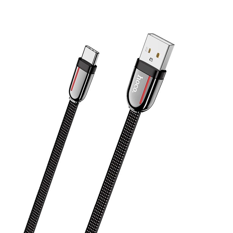 

Кабель USB Type-C-USB, плоский, 3A, 1.2м, черный HOCO grand U74 (УТ-00007974), U74