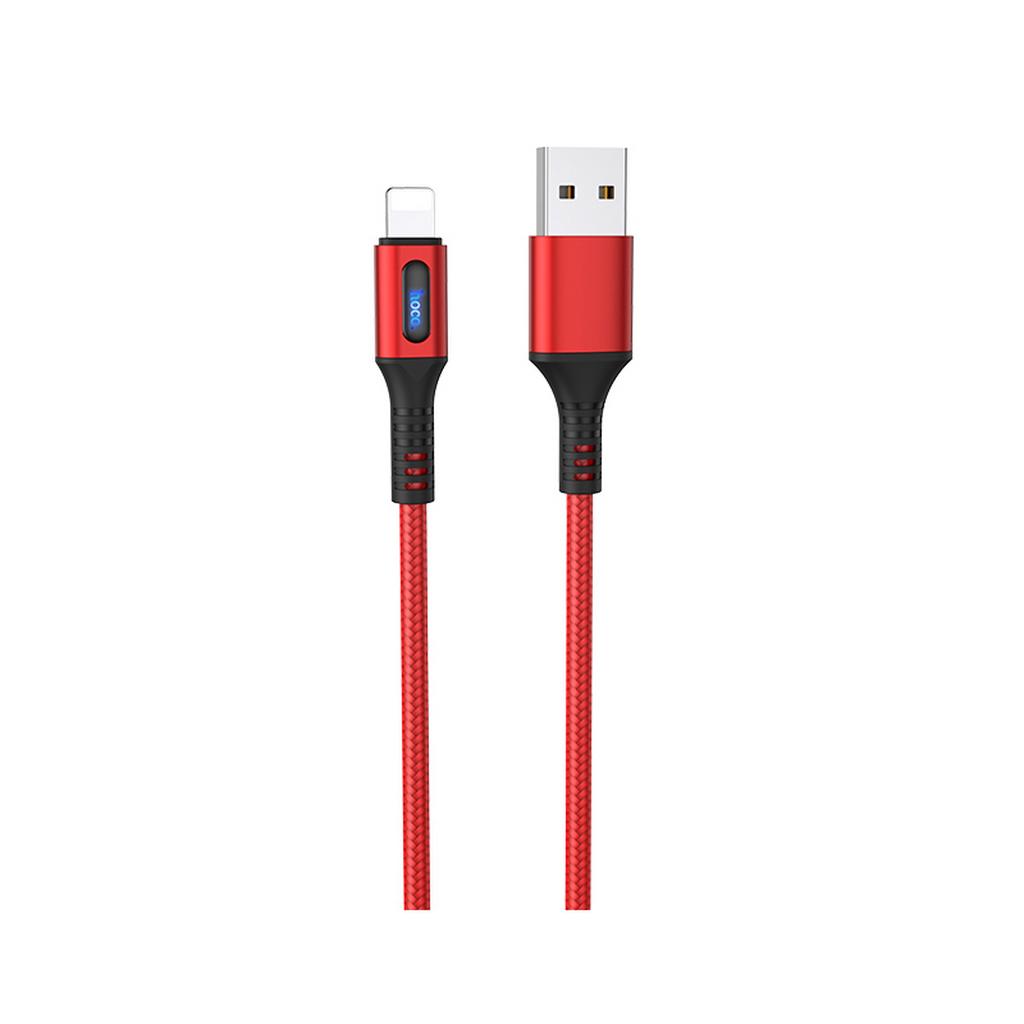 

Кабель USB-Lightning 8-pin, 1.2м, красный Hoco Admirable U79 (24267), U79