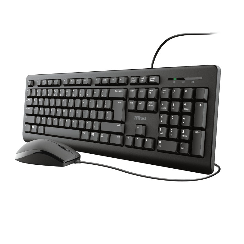 Клавиатура мышь Trust Primo проводная USB черный 23994 132500₽