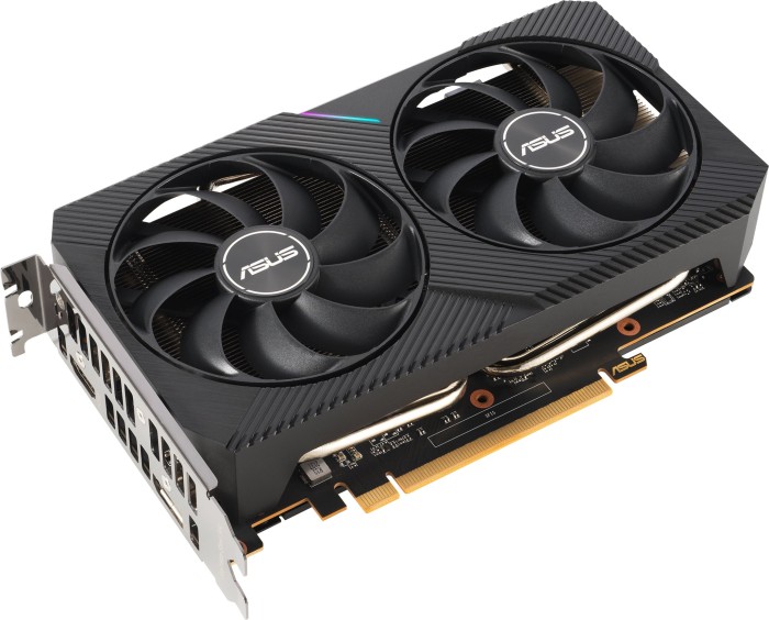 Видеокарта ASUS AMD Radeon RX 6500 XT OC Edition, 4Gb DDR6, 64bit, PCI-E, HDMI, DP, Retail (DUAL-RX6500XT-O4G) - фото 1