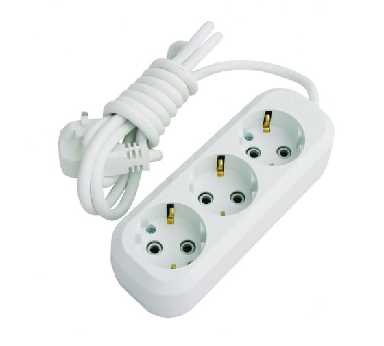 

Удлинитель Makel MGP132, 3-розетки, 2м, белый, MGP132