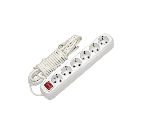 

Удлинитель Makel MGP233, 6-розеток, 3м, белый, MGP233