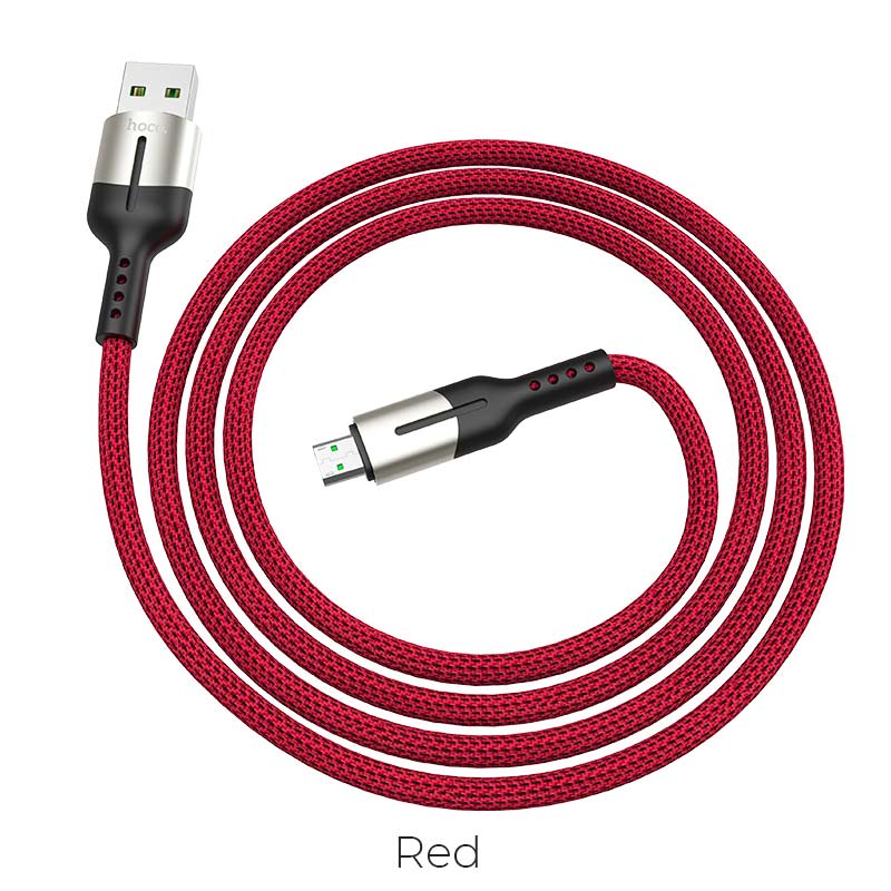 

Кабель Micro USB-USB, 4A, 1.2м, красный HOCO U68 (УТ-00009484), U68