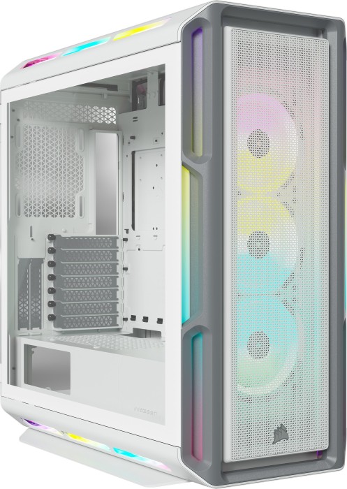 

Корпус Corsair iCUE 5000T, ATX, Midi-Tower, 4xUSB 3.0, USB Type-C, белый, Без БП (CC-9011231-WW), iCUE 5000T