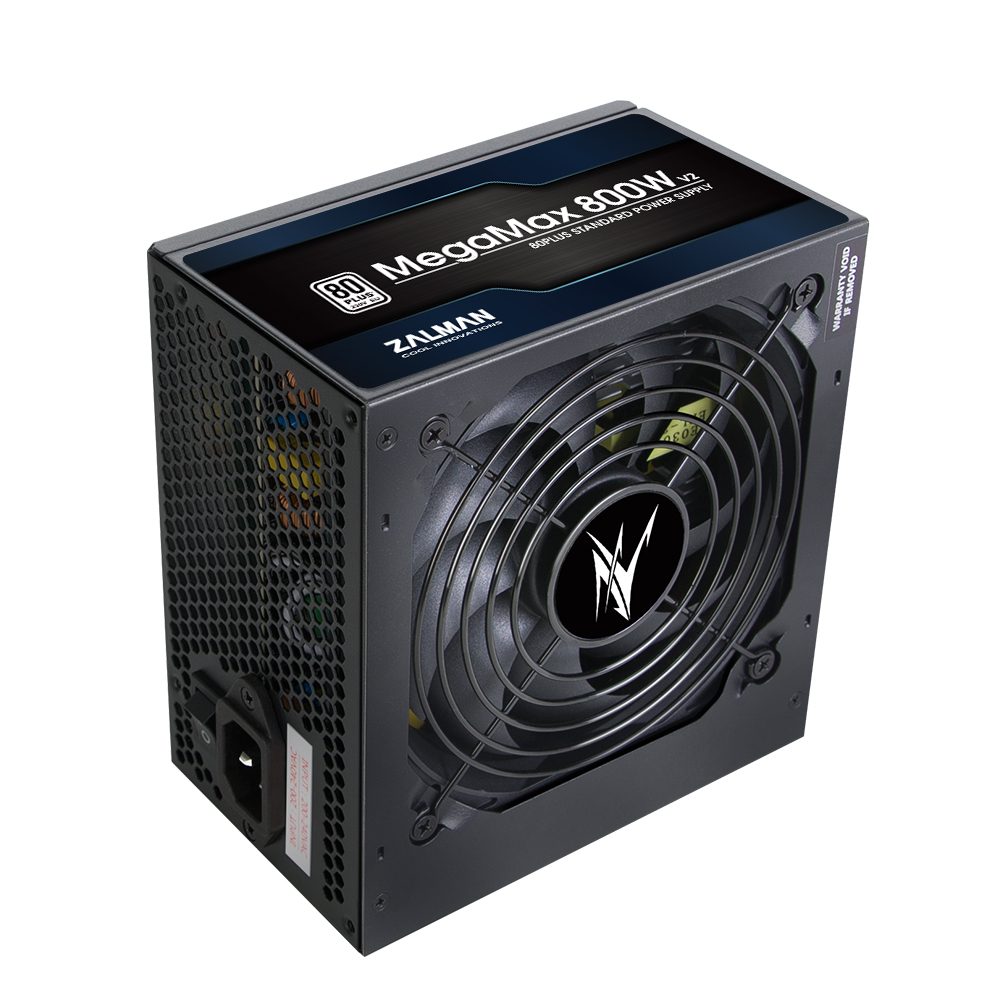 Блок питания 800 Вт, Zalman MegaMax ZM800-TXII, 120 мм 80 Plus