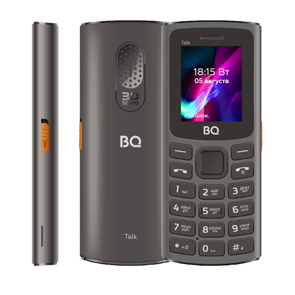 

Мобильный телефон BQ 1862 Talk, 1.77" 160x128 TFT, 64Mb RAM, 64Mb, BT, 2-Sim, 600 мА·ч, micro-USB, серый, 1862 Talk