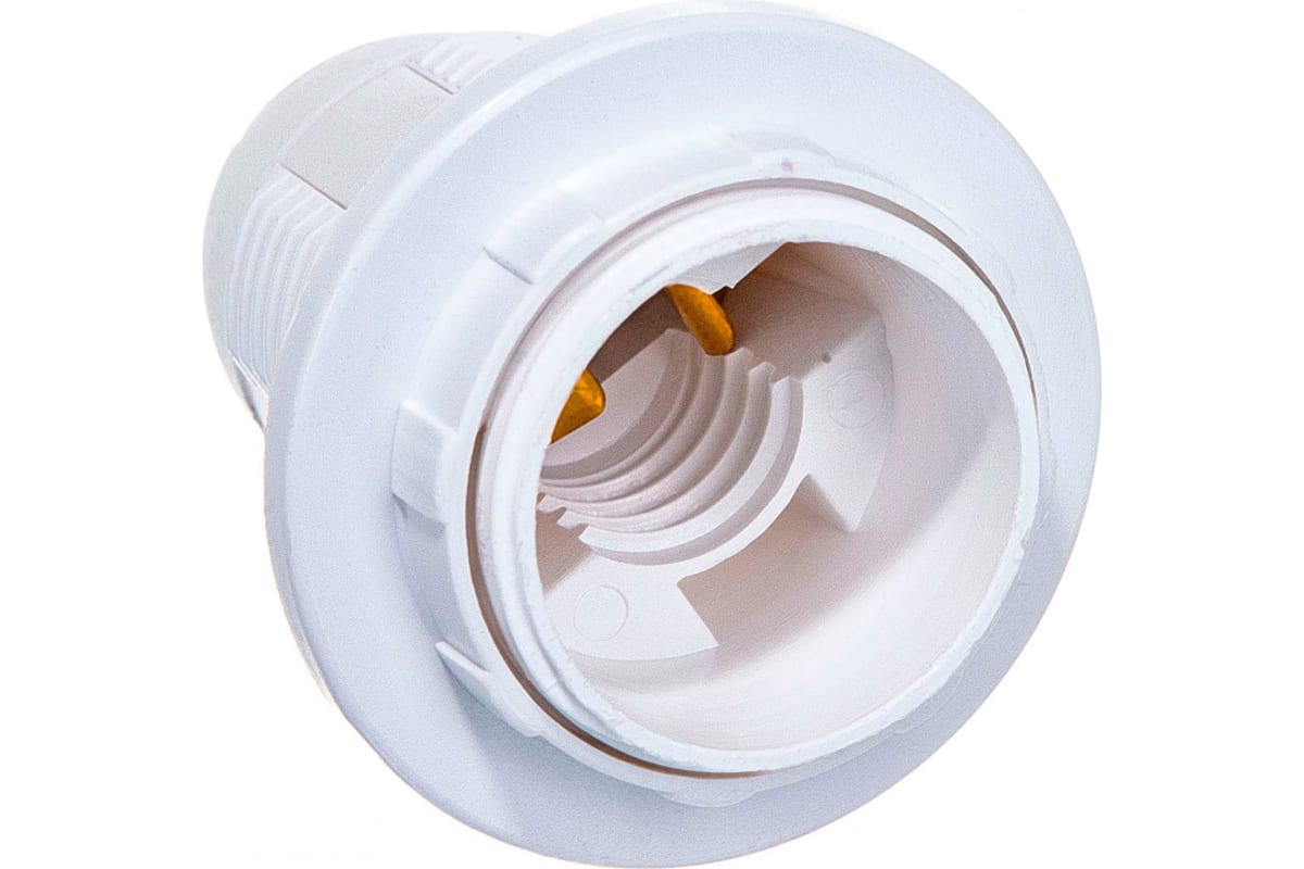 Патрон пластиковый Universal для светодиодных/накаливания/энергосберегающих ламп, белый (5560713)