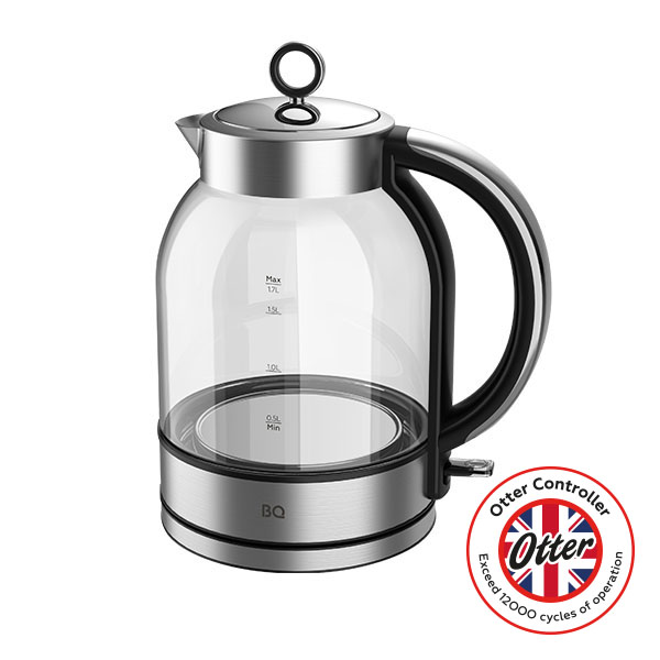

Чайник BQ KT1845G 1.7л. 2220Вт, стекло, прозрачный/серебристый/черный, KT1845G