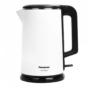 

Чайник электрический Panasonic NC-CWK20 1.5л. 1.8 кВт, нержавеющая сталь, белый/черный, NC-CWK20