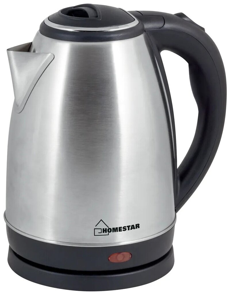 

Чайник Homestar HS-1010A 1.8л. 1500Вт, нержавеющая сталь, черный/серебристый, HS-1010A