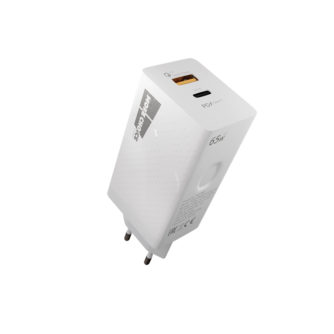 

Сетевое зарядное устройство More Choice NC76Sа 60W, 1USB, USB type-C, Quick Charge, PD, 3A, белый (NC76SАW), USB Type-C - USB Type-C, NC76Sа