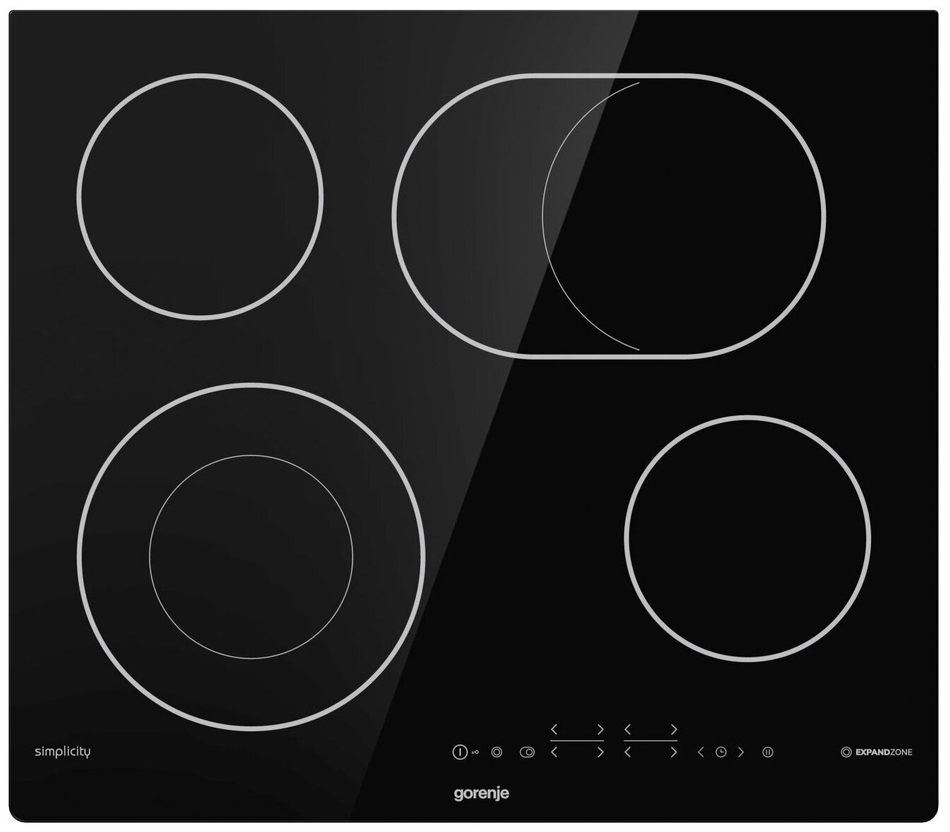 

Электрическая варочная панель GORENJE ECT643SYB, 4 конфорки, черный (ECT643SYB), Черная, ECT643SYB