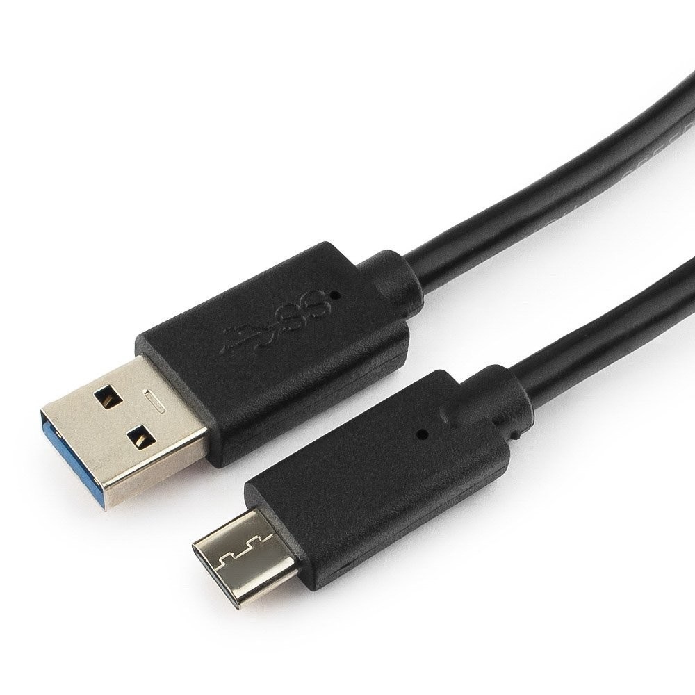 Кабель USB 3.0(Am)-USB 3.1 Type-C(m) Quick Charge, 20см, черный Cablexpert (CCP-USB3-AMCM-0.2M) - фото 1