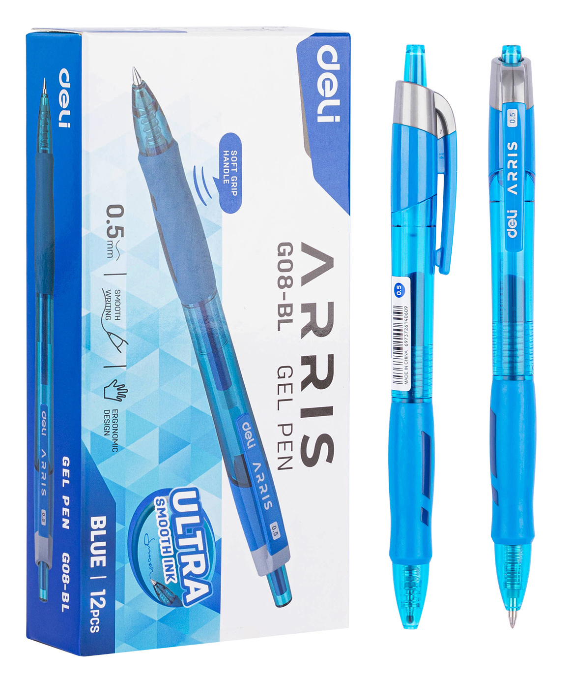 

Ручка гелевая Deli Arris EG08-BL, синий, пластик (EG08-BL), EG08-BL