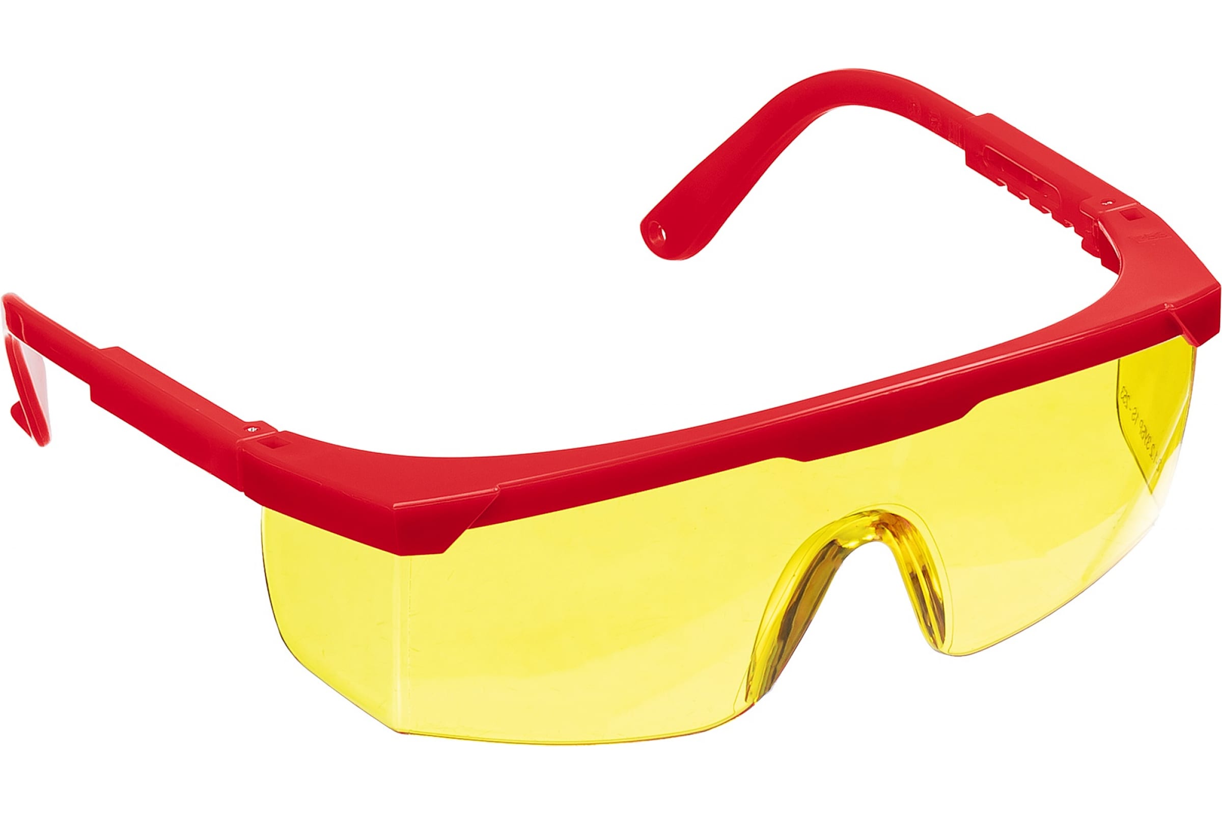 Очки защитные ЗУБР СПЕКТР 5, открытые, красный/желтый (110329)