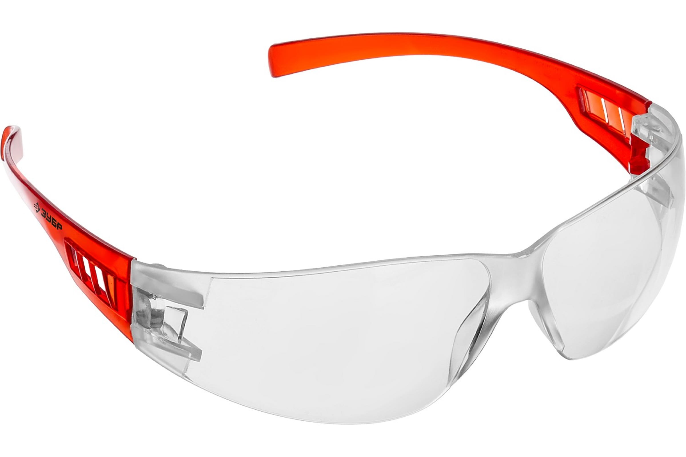 Очки защитные ЗУБР Мастер 110325_z01, открытые, красный/прозрачный (16700251)