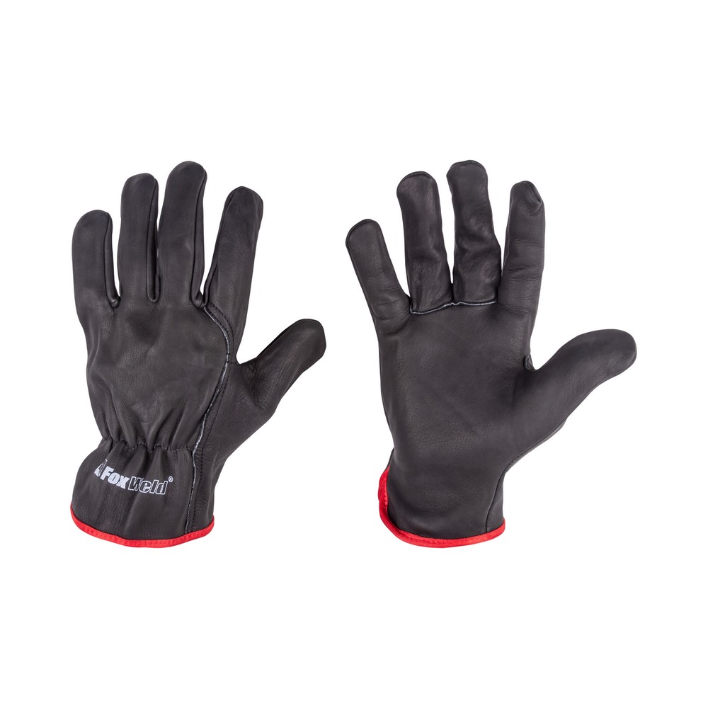 Перчатки универсальные кожаные, XL/10, черный, FoxWeld Пантера СА-07 (7776)