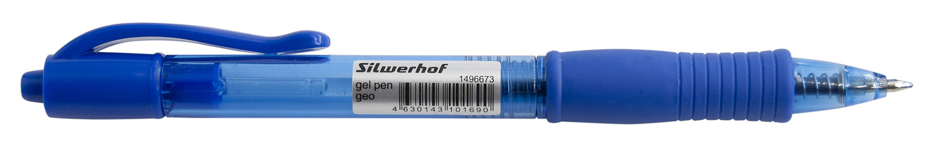 

Ручка гелевая Silwerhof Geo 4630143101690 , синий, пластик (1496673), 4630143101690