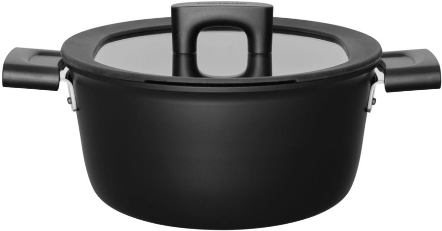 

Кастрюля Fiskars Hard Face 3.5л, алюминий, антипригарное покрытие, черный с крышкой, 1052227