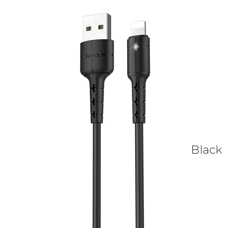 

Кабель Lightning 8-pin(m)-USB 2.0(Am), 2A, 1.2м, черный HOCO X30 (УТ-00000216), X30