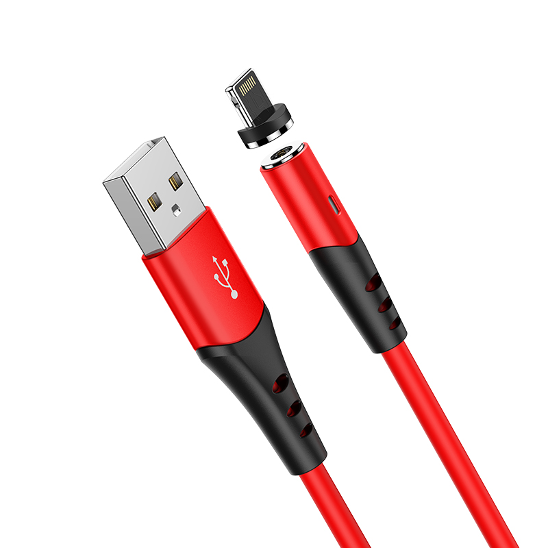 

Кабель Lightning 8-pin(m)-USB 2.0(Am), 2A, 1м, красный HOCO X60 (УТ-00011569 / 6931474744968), X60