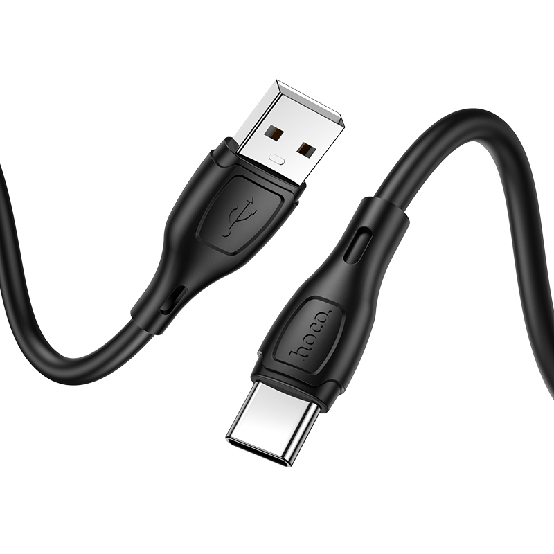 

Кабель USB Type-C-USB, 2.4A, 1м, черный HOCO Khaki BX61 (УТ-00011566), BX61