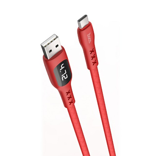 

Кабель USB Type-C(m)-USB 2.0(Am), 2.4A, 1.2м, красный HOCO Sentinel S6 (6931474709769), S6