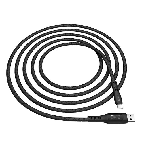 

Кабель USB Type-C(m)-USB 2.0(Am), 2.4A, 1.2м, черный HOCO Sentinel S6 (6931474709752), S6