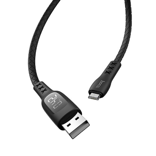 

Кабель Micro USB 2.0(Bm)-USB 2.0(Am), 2.4A, 1.2м, черный HOCO Sentinel S6 (6931474709738 ), S6