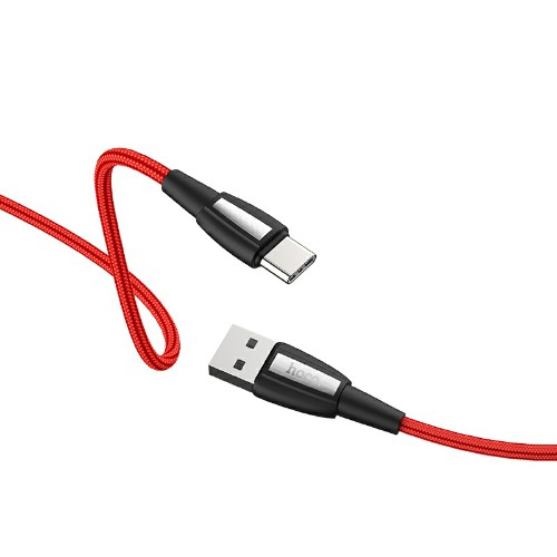 

Кабель USB Type-C(m)-USB 2.0(Am), 3A, 1м, красный HOCO Titan X39 (6931474711335), X39