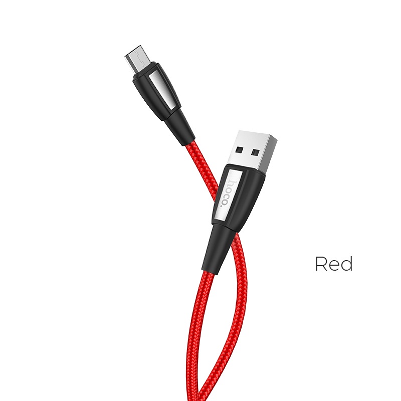

Кабель Micro USB 2.0(Bm)-USB 2.0(Am), 2.4A, 1м, красный HOCO Titan X39 (6931474711311), X39