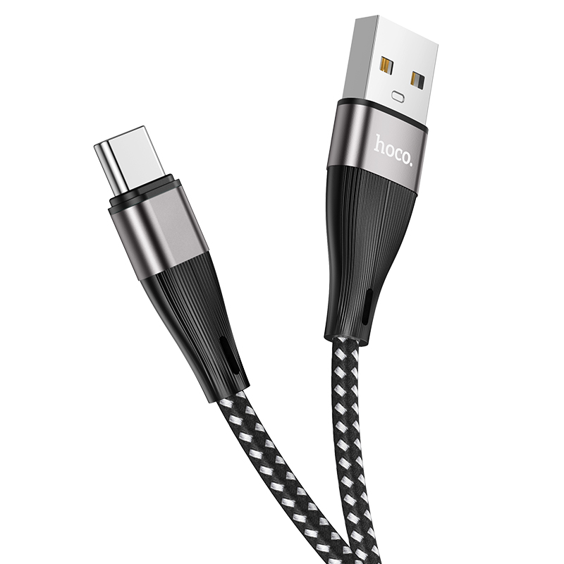 

Кабель USB Type-C-USB, 2.4A, 1м, черный HOCO Blessing X57 (6931474741448), X57