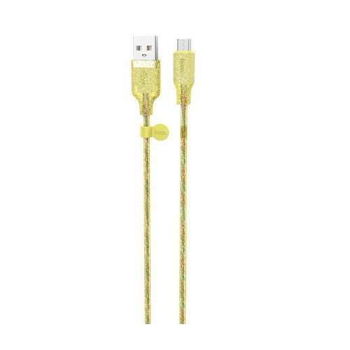 

Кабель Micro USB 2.0(Bm)-USB 2.0(Am), 2.4A, 1.2м, желтый HOCO Star galaxy U73 (6931474713735), U73