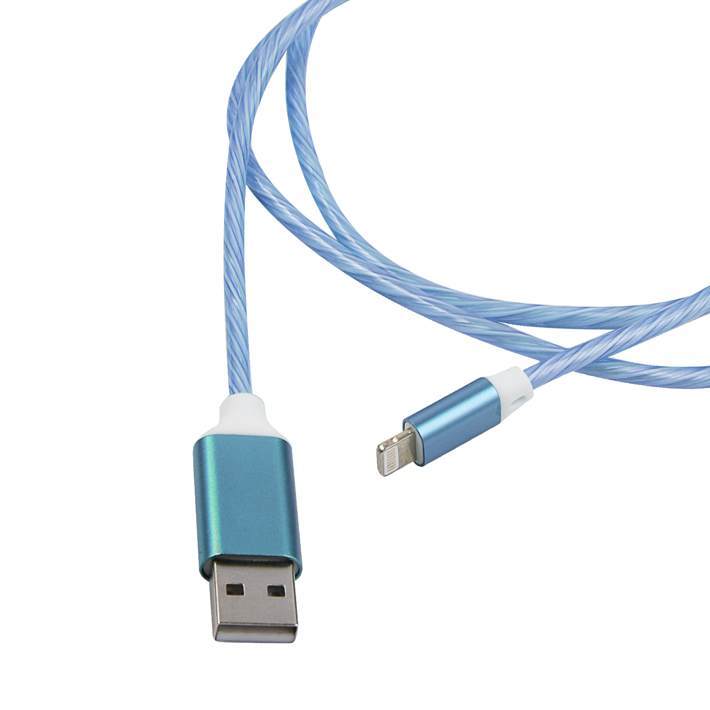 

Кабель Lightning 8-pin-USB, 1м, синий Red Line (УТ000023150)