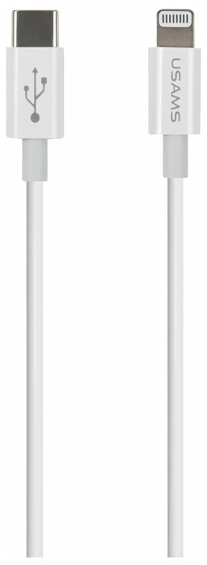 

Кабель Lightning 8-pin-USB Type-C, 1м, серый USAMS SJ407 (SJ407USB01 ), SJ407