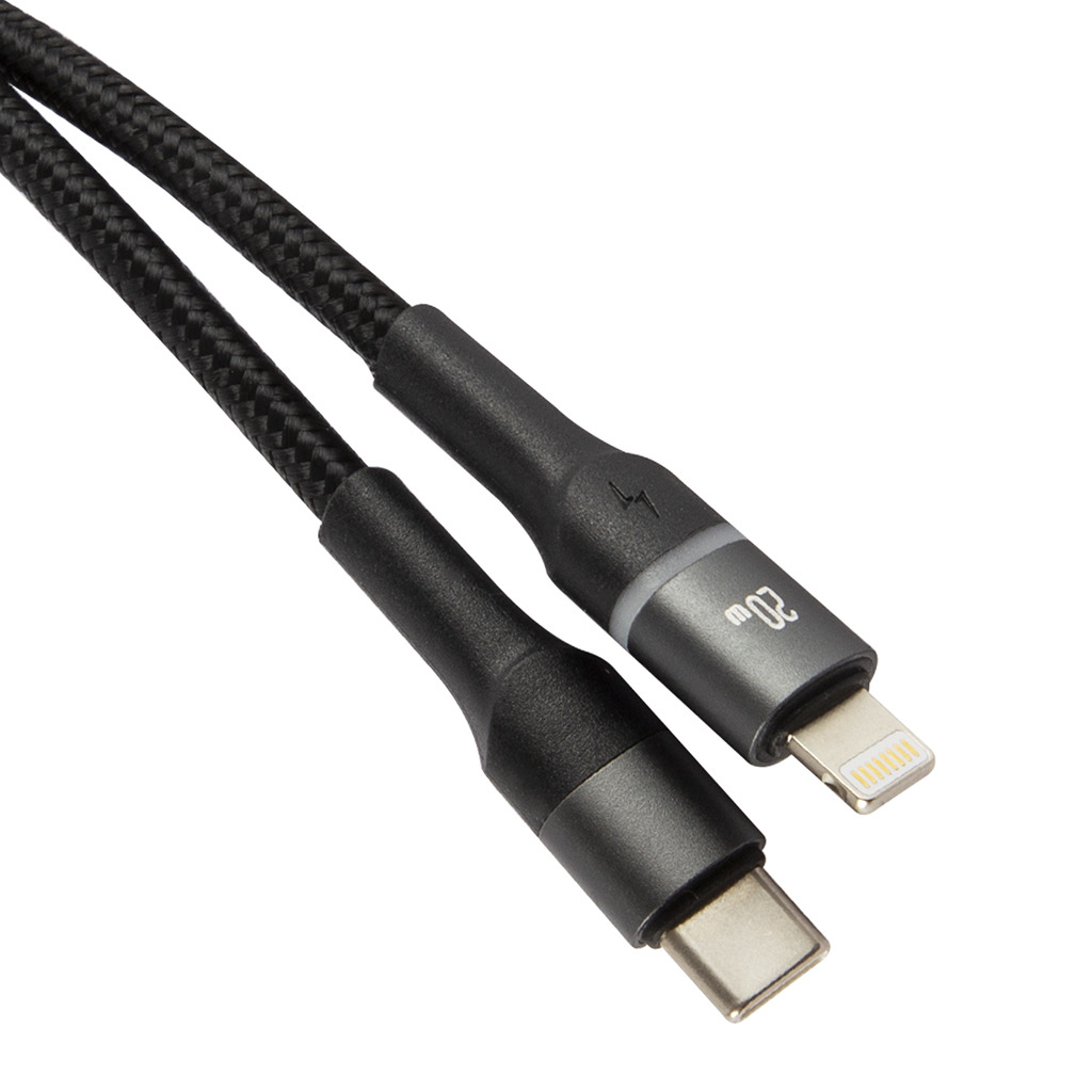 

Кабель Lightning 8-pin-USB Type-C, 5A, 1.2м, черный USAMS U76 (SJ538USB01), U76