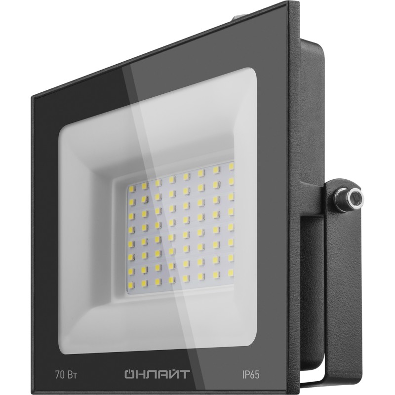 

Прожектор светодиодный ОНЛАЙТ OFL-70-6K-BL-IP65-LED, 70Вт, 5600лм, 6000К, IP65, черный (21752), OFL-70-6K-BL-IP65-LED