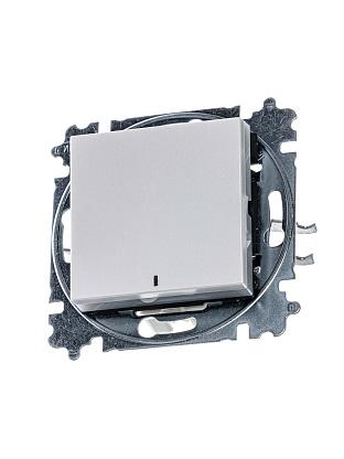 

Выключатель ABB Levit, 1кл., индикатор/подсветка, скрытый монтаж, механизм с накладкой без рамки, жемчуг / ледяной (2CHH590146A6068), 0