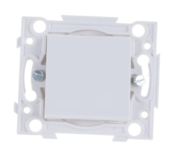 Выключатель проходной СВЕТОЗАР, 1кл., скрытый монтаж, механизм с накладкой без рамки, белый (SV-55231-1)