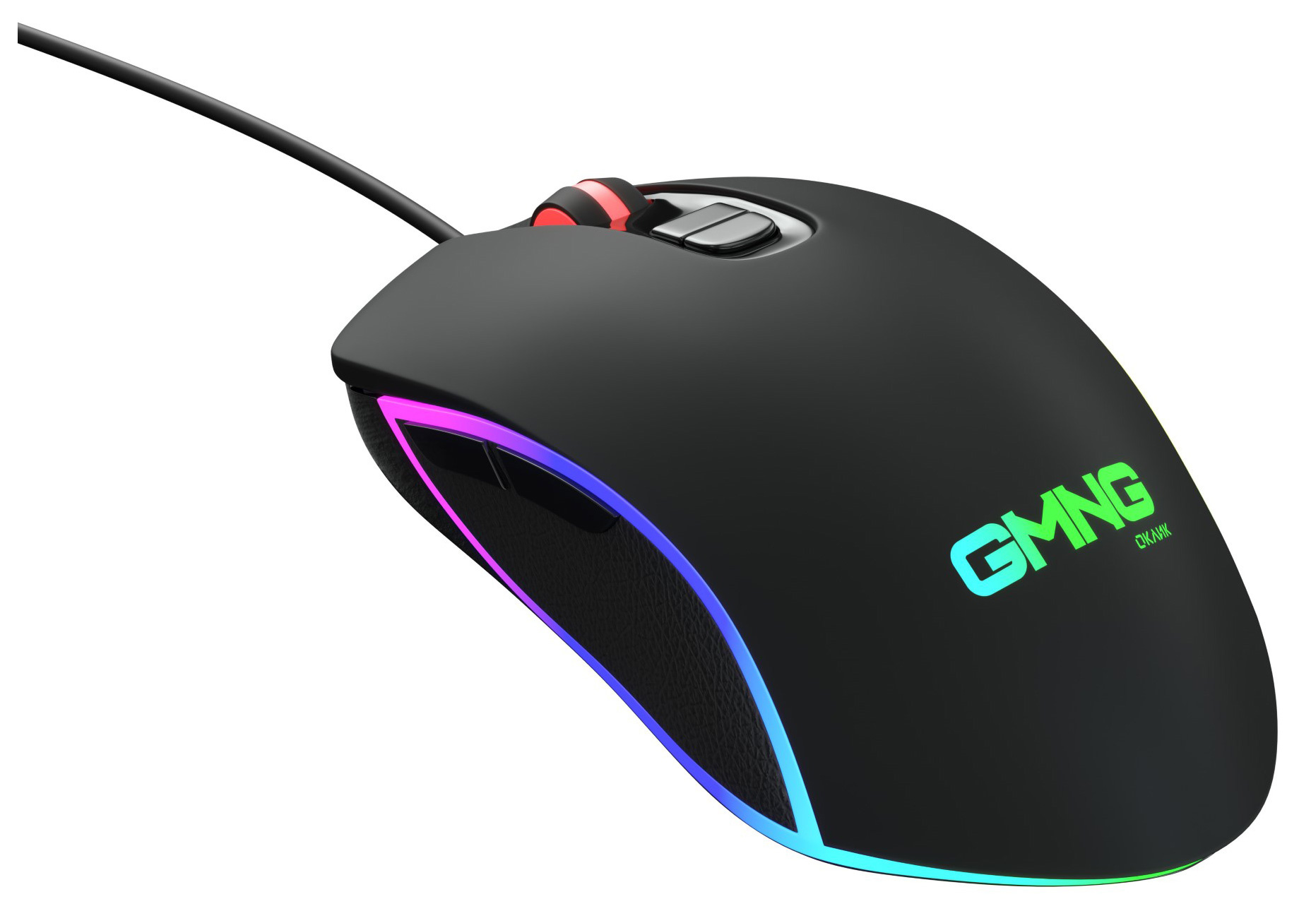 

Мышь проводная GMNG 703GM, 3200dpi, оптическая светодиодная, USB, черный, GMNG 703GM