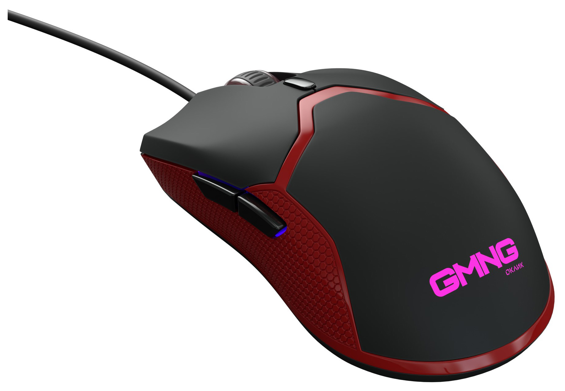 

Мышь проводная GMNG 709GM, 3200dpi, оптическая светодиодная, USB, черный, GMNG 709GM