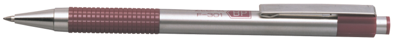 

Ручка шариковая автомат Zebra F-301, синий, металл (EF301WR), F-301