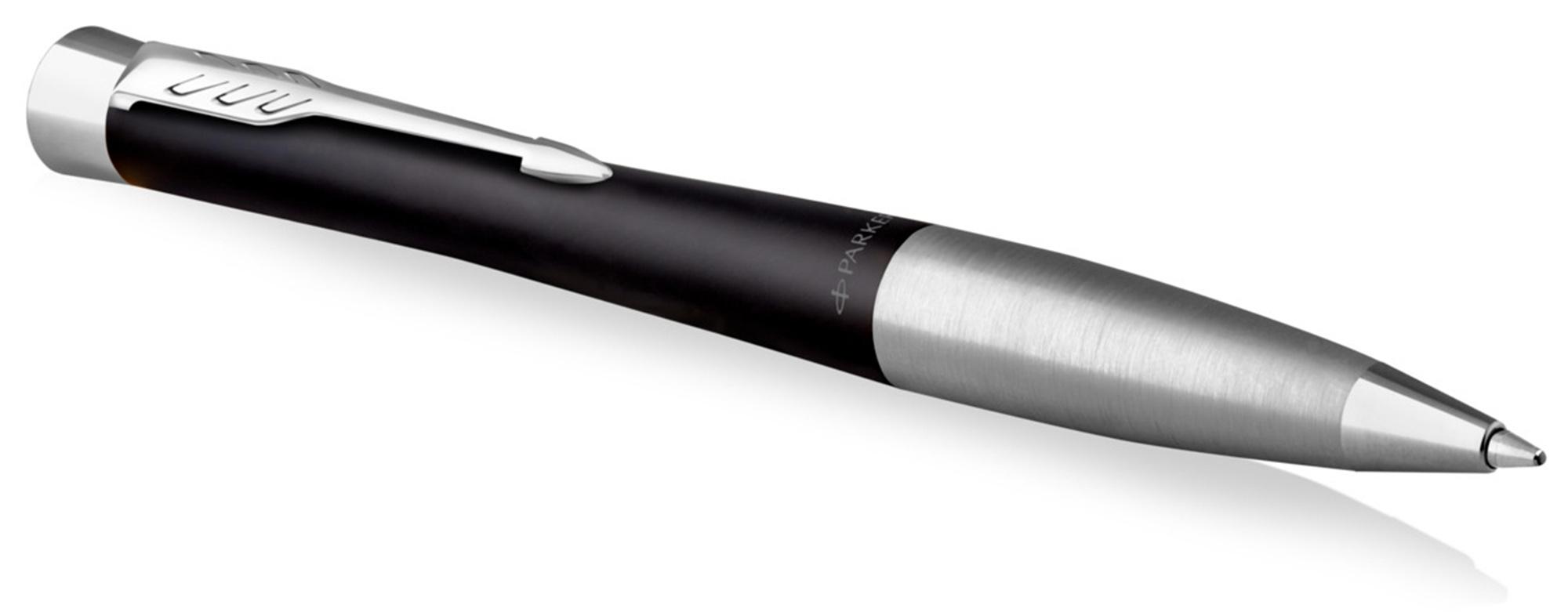 

Ручка шариковая автомат Parker Urban Core Muted Black CT, черный, лак, латунь, хром, подарочная упаковка (2150858), Muted Black CT