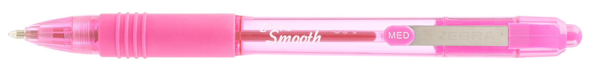 Ручка шариковая автомат Zebra Z-grip Smooth, розовый, пластик (22567)