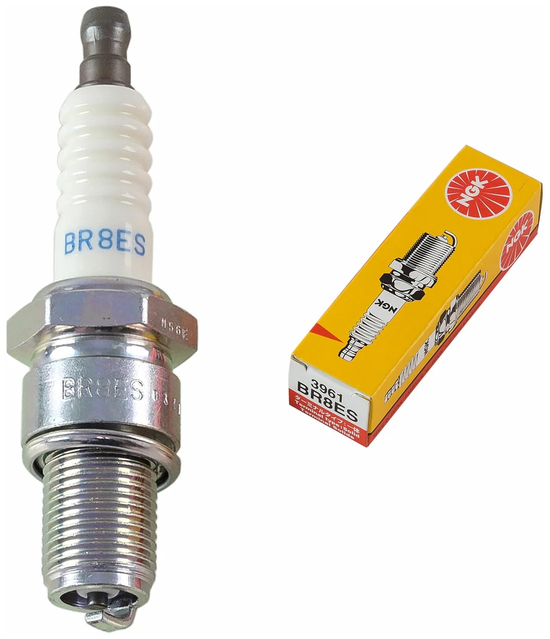 

Свеча зажигания NGK BR8ES (3961), BR8ES