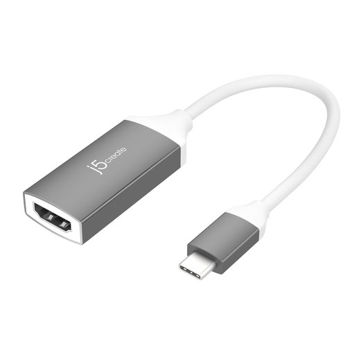 

Кабель-переходник (адаптер) Type-C(M)-HDMI(19F) 4K, 10 см, белый j5create JCA153G (JCA153G), JCA153G