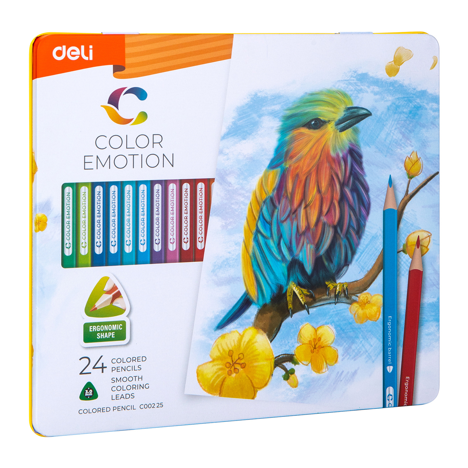 

Набор цветных карандашей Deli Color Emotion EC00225/A, трехгранные, 24шт., заточенные (EC00225/A), EC00225/A